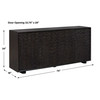 Uttermost Stevenson Chiseled 4 Door Cabinet