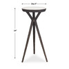 Uttermost Tilton White Marble Accent Table