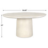 Uttermost Madrone Warm White Outdoor Dining Table