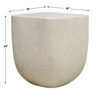 Uttermost Alma Concrete Outdoor Side Table
