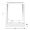 Uttermost Montellano White Outdoor Bar Table