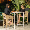 Uttermost Montellano White Outdoor Bar Table