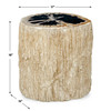 Uttermost Arco Petrified Wood Top Accent Table