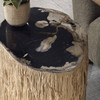 Uttermost Arco Petrified Wood Top Accent Table