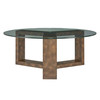 Uttermost Ignis Round Glass Coffee Table