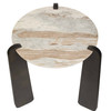 Uttermost Talud Modern Marble Side Table
