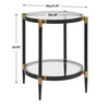 Uttermost Chadid Round Glass Side Table