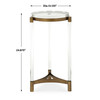 Uttermost Pereira Round Acrylic Accent Table