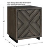 Uttermost Barrett Dark Charcoal Oak Cabinet