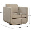 Uttermost Abound Porcelain Swivel Chair