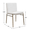 Uttermost Ascend Textured White Dining Chair