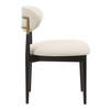 Uttermost Moxie Black Armless Dining Chair S/2