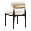 Uttermost Moxie Black Armless Dining Chair S/2