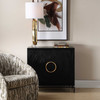Uttermost Briseis Black 2 Door Cabinet