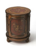Butler Thurmond Red Hand Painted Drum Table