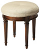 Butler Bernadette Olive Ash Burl Vanity Stool