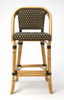 Butler Lila Dark Brown Rattan Bar Stool