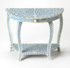 Butler Darrieux Blue Bone Inlay Demilune Console Table