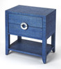 Butler Amelle Blue Raffia End Table