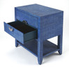 Butler Amelle Blue Raffia End Table