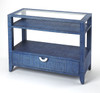 Butler Amelle Blue Raffia Console Table