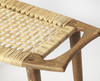 Butler Tristan Natural Wood & Rattan Stool