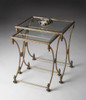 Butler Beverly Antique Gold Nesting Tables