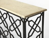 Butler Armando Fossil Stone & Metal Console Table