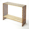 Butler Cambria Fossil Stone & Metal Console Table