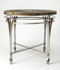 Butler Regina Fossil Stone & Metal Foyer Table