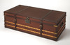 Butler Brinson Brown Leather Storage Trunk