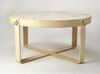 Butler Greer Leather & Mother Of Pearl Coffee Table