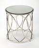 Butler Desiree Mirror & Nickel End Table