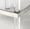Butler Jordan Acrylic & White Leather Counter Stool