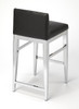 Butler Kelsey Stainless Steel Faux Leather Counter Stool