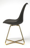 Butler Horace Black Faux Leather Accent Chair