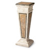 Butler Augustus Etched Fossil Stone Pedestal