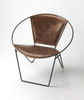 Butler Milo Iron & Leather Accent Chair
