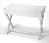 Butler Forster Glossy White Writing Desk