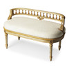 Butler Mansfield Cream & Gold Painted Bench