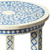 Butler Amanda Blue Bone Inlay Accent Table