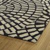 Kaleen Rosaic Hand Tufted Roa01-02 Black Area Rugs