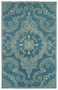Kaleen Rosaic Hand Tufted Roa02-91 Teal Area Rugs