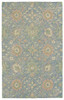 Kaleen Weathered Hand-tufted Wtr07-17 Blue Area Rugs