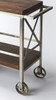 Butler Merrill Metal & Wood Trolley Server