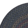 Colonial Mills Rustic Braided Kitchen Slice Braided Ic50 Navy 1'6"x2'6"