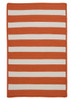 Colonial Mills Stripe It Tr19 Tangerine Area Rugs