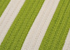 Colonial Mills Stripe It Tr29 Bright Lime Area Rugs