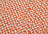 Colonial Mills Dog Bone Houndstooth Bright Braided Ot19 Orange 22”x34”