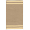 Colonial Mills Denali End Stripe De95 Yellow Area Rugs